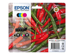 Epson 503 Pack de 4 Cartouches d'encre Originales - C13T09Q64010