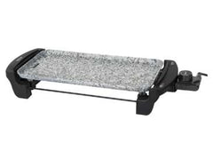 Cecotec Rock&Water 2000 Plancha Electrica 1800W - Revestimiento de Piedra Rockstone - Termostato Regulable - Amplia Superficie de Cocinado - Cajetin Recogegrasas