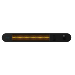 Cecotec Ready Warm 8600 Power Gold Calefactor Halogeno de Radiacion Infrarroja Exterior 2000W - Colocacion en Pared - IP55 - 3 Niveles de Potencia - Temporizador - Mando a Distancia