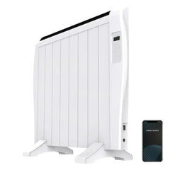 Cecotec Ready Warm 1800 Thermal Connected Radiador Electrico 1200W - 8 Elementos - Colocacion en Pared o de Pie - Control WiFi - Temporizador - Pantalla LCD - Mando a Distancia