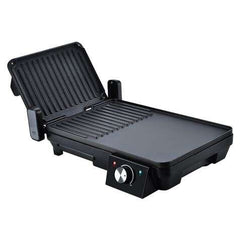Muvip Sandwichera + Plancha Asar 2000W - Apertura hasta 180Âº - Placas Grill + Lisa -  Selector de Temperatura - Placa Superior Basculante - Asa Tacto Frio