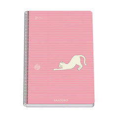 Dohe Santoro Felines Cuaderno Espiral Tapa Rigida - TamaÃ±o Folio de 80 Hojas 90gr - Hojas con Cuadricula 4mm