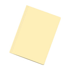 Dohe Pack de 50 Subcarpetas de Cartulina - TamaÃ±o Folio - Ranura para Fastener - Color Amarillo Claro