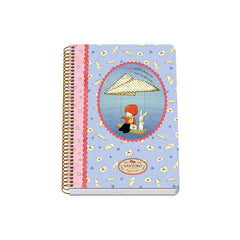 Dohe Santoro Poppi Loves Messenger Cuaderno Espiral Tapa Rigida - TamaÃ±o A5 de 80 Hojas 90gr - Hojas con Cuadricula 4mm