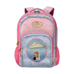 Dohe Santoro Poppi Loves Messenger Mochila Escolar PequeÃ±a - 3 Compartimentos - Bolsillos Laterales - Tirantes Acolchados y Ajustables - Asa Superior