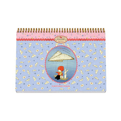 Dohe Santoro Poppi Loves Messenger Planificador Perpetuo Espiral Wireo Tapa Semirigida - Encuadernacion Horizontal TamaÃ±o A4 - Interior Semana Vista 64 Hojas - Incluye 2 Hojas de Pegatinas