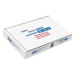 Dohe Caja de 100 Cubiertas Protectoras de Libros - Solapa Adhesiva Reposicionable - TamaÃ±o 28x53cm - Material PVC 120 micras