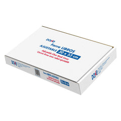 Dohe Caja de 100 Cubiertas Protectoras de Libros - Solapa Adhesiva Reposicionable - TamaÃ±o 30x53cm - Material PVC 120 micras