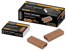 Ingraf Caja de 1000 Grapas 22/6 - Alambre de Alta Calidad - Cobreadas