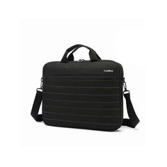 CoolBox Maletin para Portatil hasta 14" - Compartimento Principal Acolchado - Tejido Impermeable - Color Negro