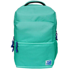 Oxford +LB B-Out Mochila Escolar - Compartimento Isotermico - Cremallera Expandible - Tirantes Acolchados y Ajustables - TamaÃ±o 42x30x15cm - Color Turquesa