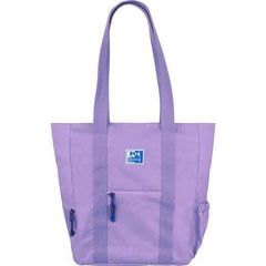 Oxford Tote B-Trendy Bolso de Mano - Bolsillo Frontal y Laterales - Compartimento para Portatil/Tablet - Cierre de Cremallera - TamaÃ±o 34x31x12cm - Color Lavanda