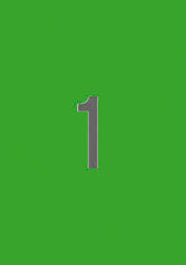 Apli Etiquetas Verdes Permanentes 210.0 x 297.0mm 20 Hojas