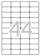 Apli Etiquetas Translucidas Resistentes Intemperie 48.5 x 25.4mm 20 Hojas