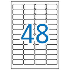 Apli Etiquetas Blancas de Seguridad 45.7 x 21.2mm 10 Hojas