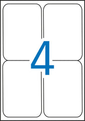Apli Etiquetas Blancas Resistentes Intemperie 99.1 x 139mm 20 Hojas