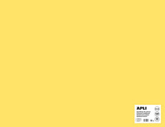 Apli Cartulina Amarillo Claro 50 x 65cm 170g 25 Hojas