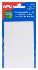 Apli Etiquetas Doble Frontal Blancas 16.0 x 22.0mm