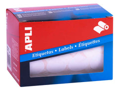 Apli Rollo Etiquetas Blancas Permanentes Ã˜ 25.0mm
