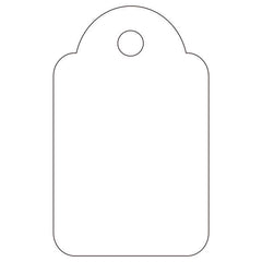Apli Etiquetas Colgantes Blancas 18 x 29mm 200 U.