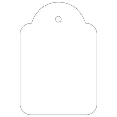 Apli Etiquetas Colgantes Blancas 36 x 53mm 100 U.