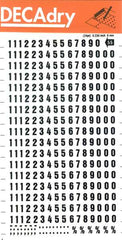 Apli Numeros Transferibles - 6mm de TamaÃ±o - 316 Caracteres - Facil Aplicacion y Durabilidad - Negro