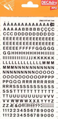Apli Letras y Numeros Transferibles - 5mm - 339 Caracteres - Negros