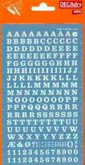 Apli Letras y Numeros Transferibles - 6mm - Facil Aplicacion - 214 Caracteres - Blanco