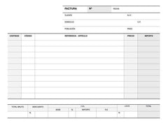 Apli Talonario Factura 1/4 Apaisado Duplicado A-64 - Papel Autocopiativo - 50 Juegos por Talonario - Numeracion Secuencial - Blanco y Amarillo