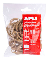 Apli Gomas Elasticas de Caucho Natural - Ã˜ 160 x 5mm - Gran Elasticidad y Resistencia - Contenido 100 G