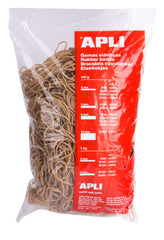 Apli Gomas Elasticas Ã˜ 80 x 2mm - 1kg de Contenido - Gran Elasticidad y Excelente Resistencia - 70% de Caucho Natural