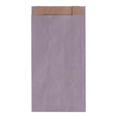 Apli Pack de 250 Sobres Kraft 11x21x5cm - Papel Kraft 50g/mÂ² - Reutilizables y Reciclables - Color Plata