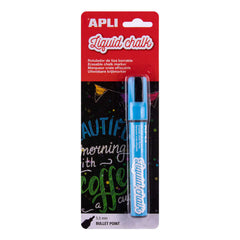Apli Rotulador de Tiza Liquida - Punta Redonda de 5.5mm - Facil de Borrar con PaÃ±o Humedo - Secado Rapido y Uso Sencillo - Base Agua Libre de Toxicos