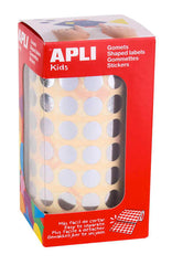 Apli Gomets Redondos Plata Metalizado - Ã˜ 10.5mm - 5192 Unidades por Rollo - Desarrolla Habilidades y Capacidades en NiÃ±os