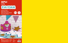 Apli Pack con 5 Hojas de Goma Eva 600x400mm - TamaÃ±o Grande y Flexible - Color Amarillo