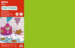 Apli Goma Eva Verde Claro 600x400 - 5 Hojas de TamaÃ±o Grande y Flexible - Ideal para Manualidades y Decoracion