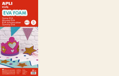 Apli Goma Eva Piel Claro 600x400mm - 5 Hojas de TamaÃ±o Grande y Flexible - Ideal para Manualidades y Decoracion