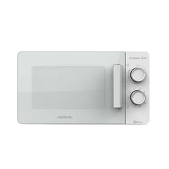 Cecotec ProClean 3120 Microondas con Grill 20L 700W - Revestimiento Ready2Clean - Tecnologia 3DWave - DiseÃ±o Puerta FullWhite - 6 Niveles de Potencia