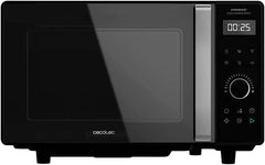 Cecotec GrandHeat 2500 Touch Flatbed Black Microondas sin Plato 25L 800W - Panel de Control Tactil - Temporizador hasta 60min - 8 Funciones Preconfiguradas