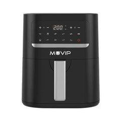 Muvip Freidora Aire Caliente 4.5L 1600W Pantalla Tactil - 10 Programas Preestablecidos - Cocina con 80% Menos Grasa - Olla Antiadherente - Temperatura Regulable 50-200ÂºC - Color Negro