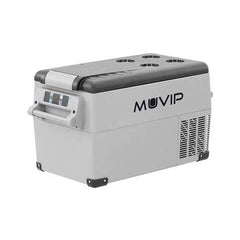 Muvip Nevera Portatil de Compresor 35L - Proteccion Bateria Vehiculo - Luz LED - Temperatura -20Âº/+20Âº - Conexion 12/24/220V - Consumo 50W - Compresor Silencioso - Asas Desmontables - Control Bluetooth - Medidas 693x345x381cm - Color Gris