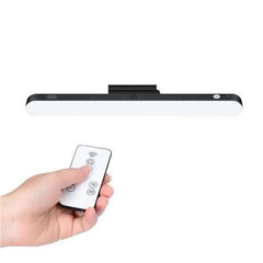XO Lampara LED de Escritorio - Potencia 25W - Bateria 1200Mah - Ajuste Hasta 80Âº - Control Remoto - Regulacion de Potencia - Luz Anti Fatiga - Adaptador Magnetico para Fijacion - 3 Temperaturas de Color - Color Negro