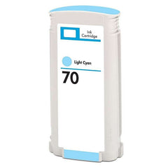 HP 70 Cyan Light Generic Pigment Ink Cartridge - Replacement C9390A