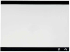 Nobo Pizarra Blanca Magnetica Pequeña con Clip para Notas 430x580mm - Diseño sin Marco - Funciones de Gancho - Color Blanco