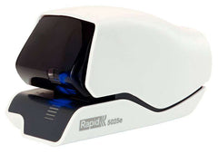 Rapid Grapadora Electrica Supreme 5025E - 25 Hojas - Carga de Cartucho - DiseÃ±o Excepcional - Blanco Grapa - Tecnologia de Grapado Plano - Cartucho Incluido - Enchufe Europeo Estandar