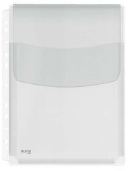 Leitz Pack de 5 Fundas Fuelle con Solapa A4 Multitaladro 11 - Capacidad 200 Hojas - Fabricada en PVC de 170 Micras - Expansibles hasta 20mm - Textura Lisa