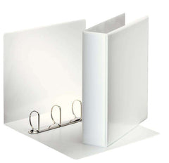 Esselte Carpeta Canguro Gama Basica A4 4 Anillas 4D 50mm - Capacidad para 480 hojas A4 (80 g/mÂ²) -  Color Blanco