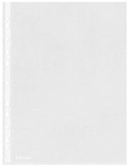Esselte Eco Pack de 100 Fundas Multitaladro Portadocumentos A4 - Lamina de PP Reciclable Transparente de 0,05mm - Acabado Piel de Naranja - 11 Taladros