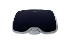 Kensington Reposapies Solemate Confort - Placentera Espuma con Memoria - Practico Pedal de Ajuste - Inclinacion de Hasta 20 Grados - Mejora Postura y Circulacion - Color Gris/Negro