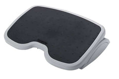 Kensington Solemate Reposapies Ajustable - Plataforma Texturada de 45x35cm - Inclinable hasta 20 Grados para Mayor Confort - Color Gris/Negro